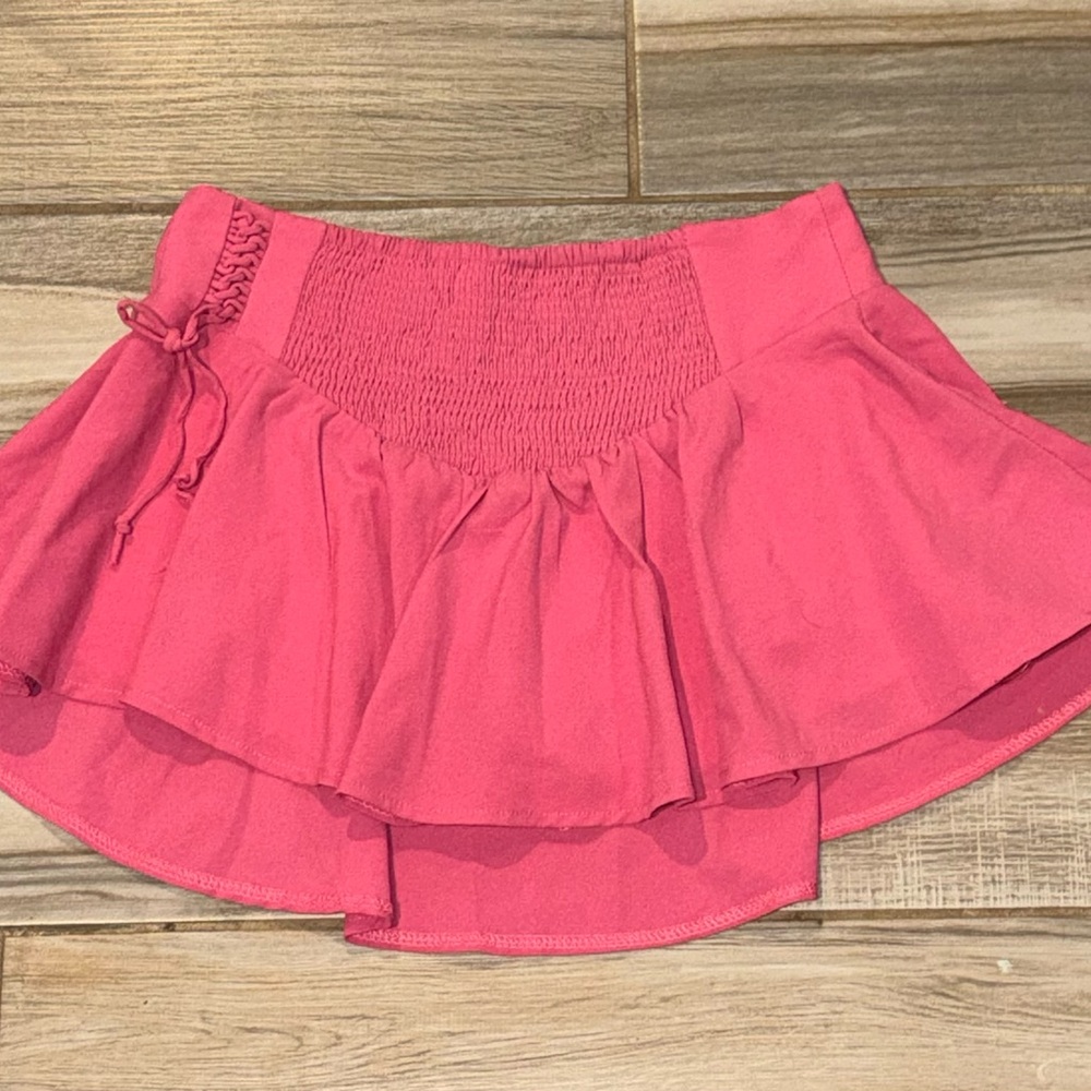 Pink Ruffled Women's Skirt - Picture 2 of 5